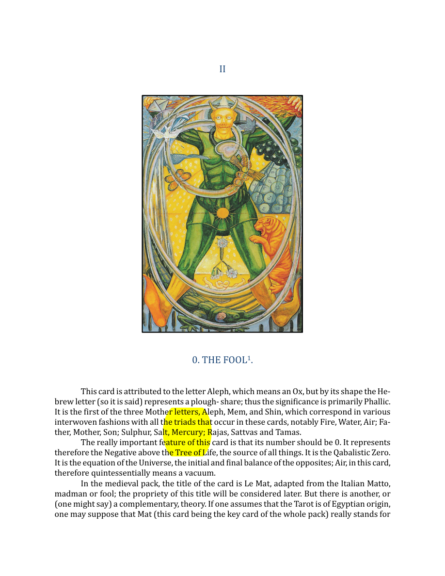 Original scan of The Book of Thoth, PDF page 47