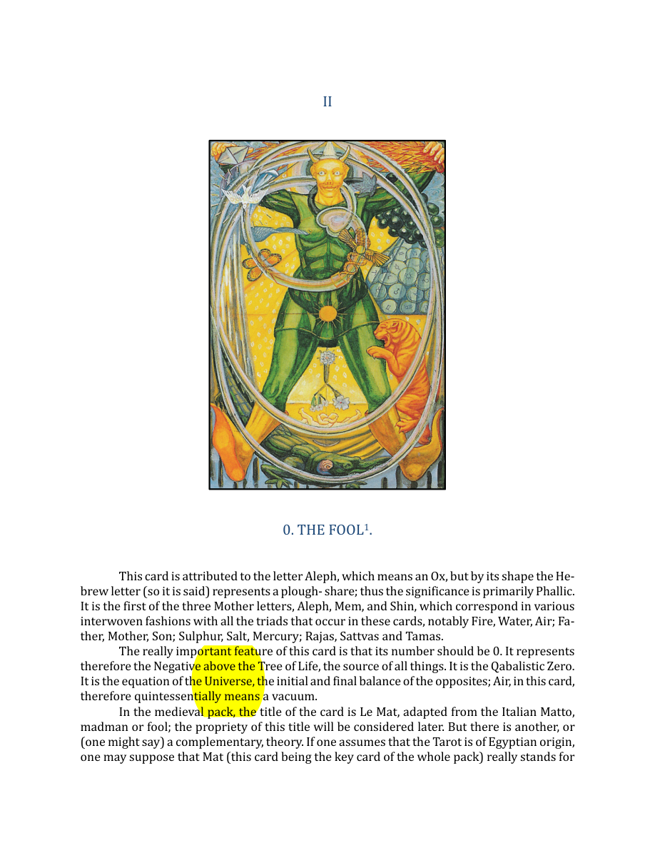 Original scan of The Book of Thoth, PDF page 47