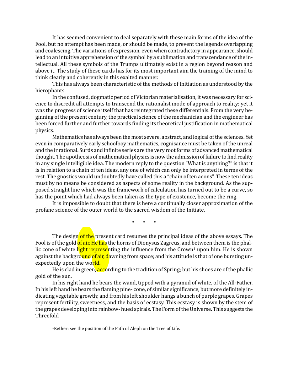 Original scan of The Book of Thoth, PDF page 57