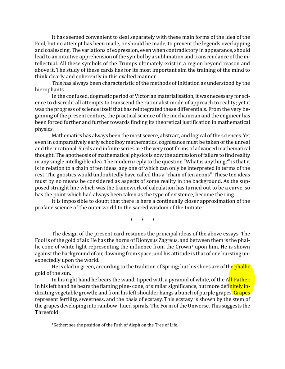 Original scan of The Book of Thoth, PDF page 57
