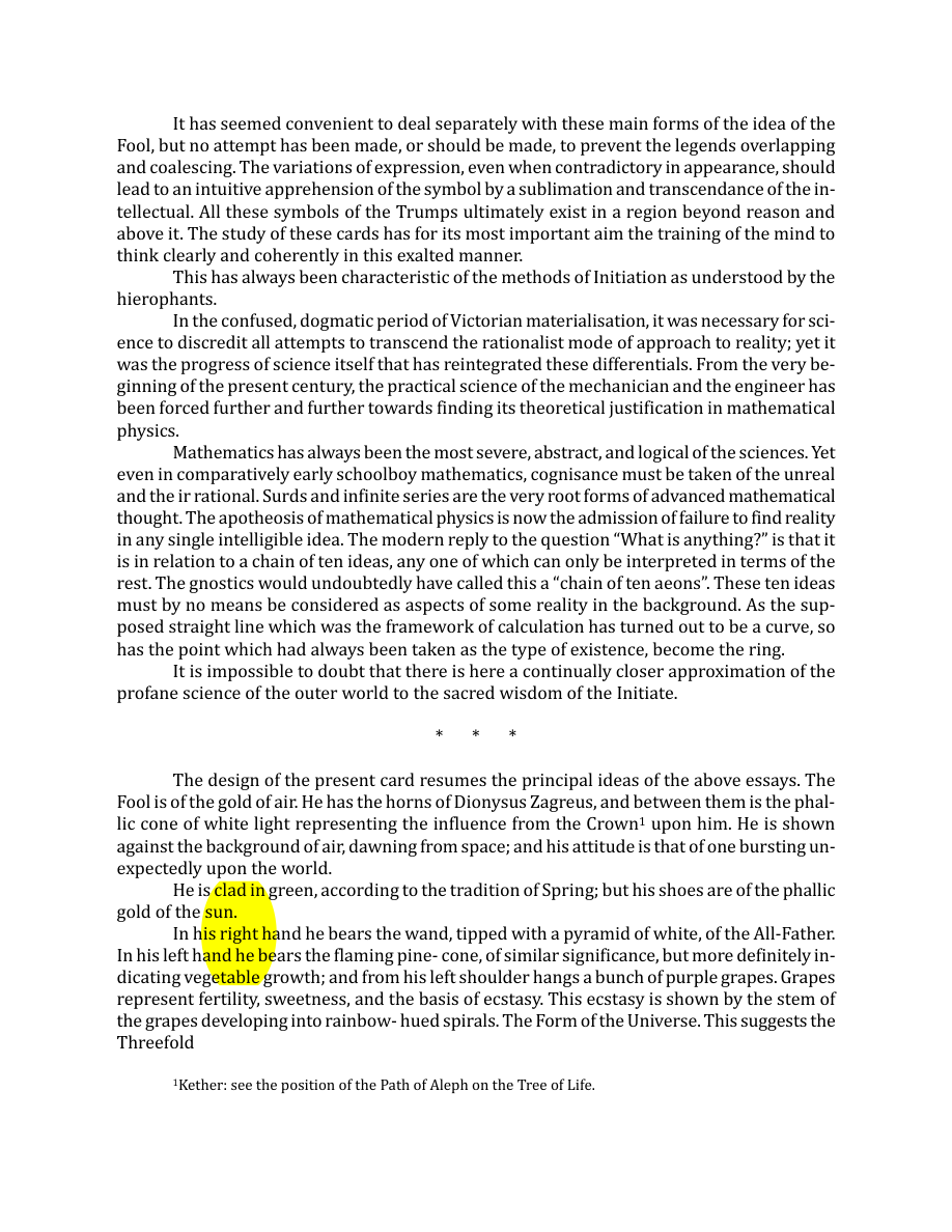 Original scan of The Book of Thoth, PDF page 57