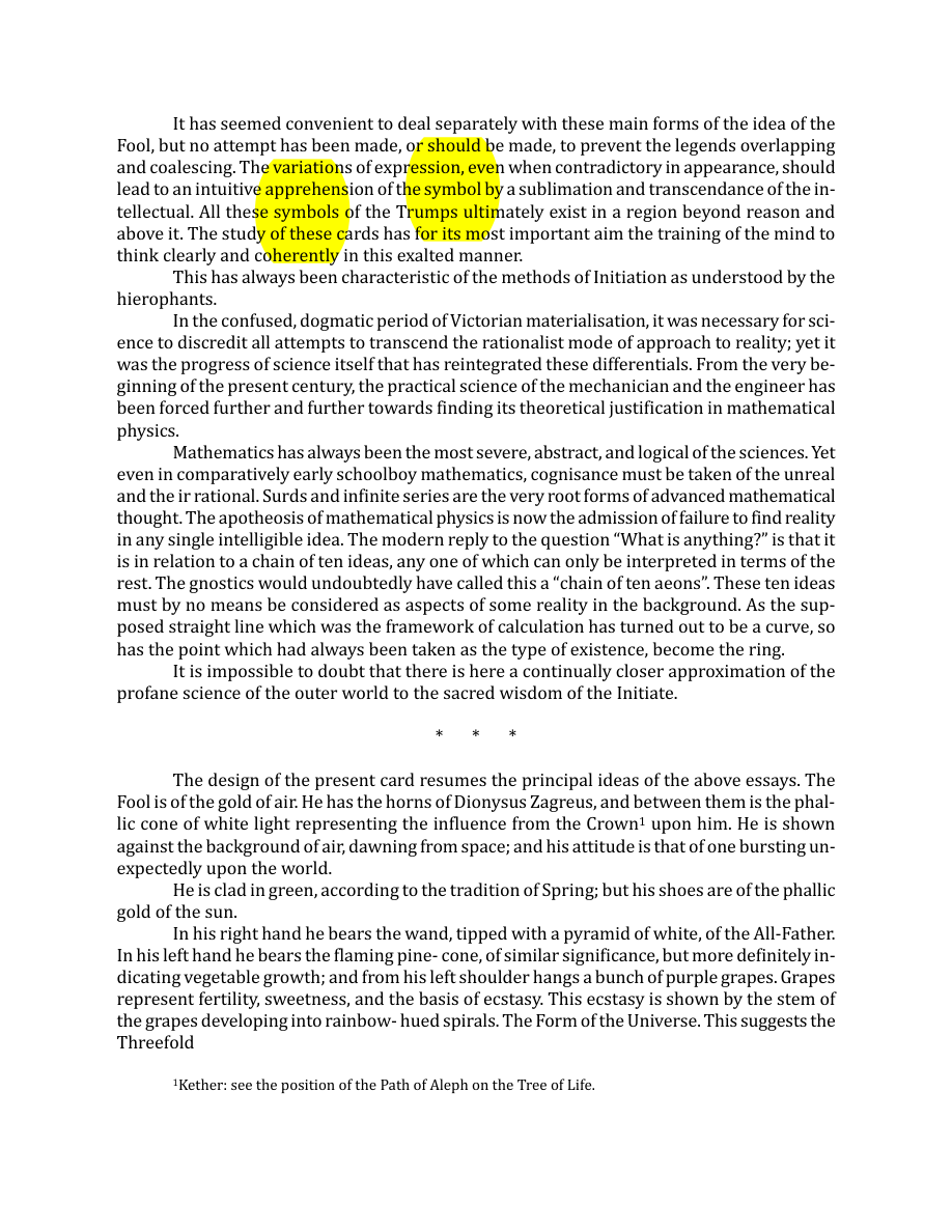 Original scan of The Book of Thoth, PDF page 57
