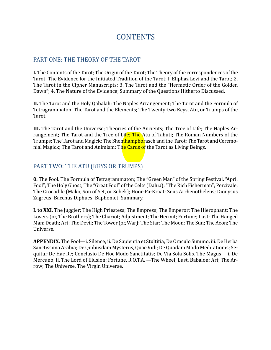 Original scan of The Book of Thoth, PDF page 6