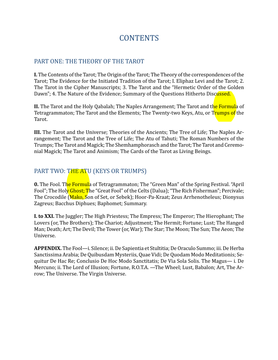 Original scan of The Book of Thoth, PDF page 6