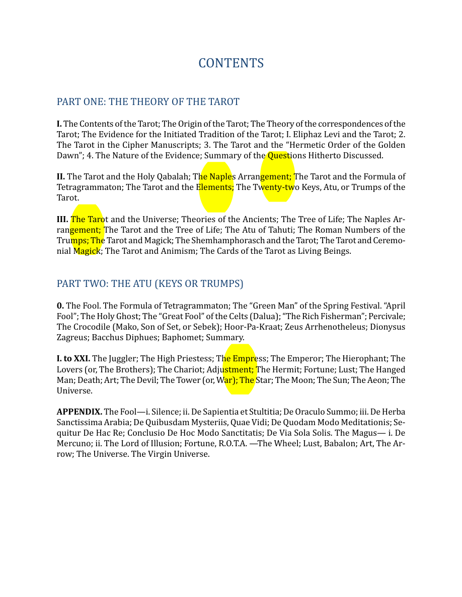 Original scan of The Book of Thoth, PDF page 6