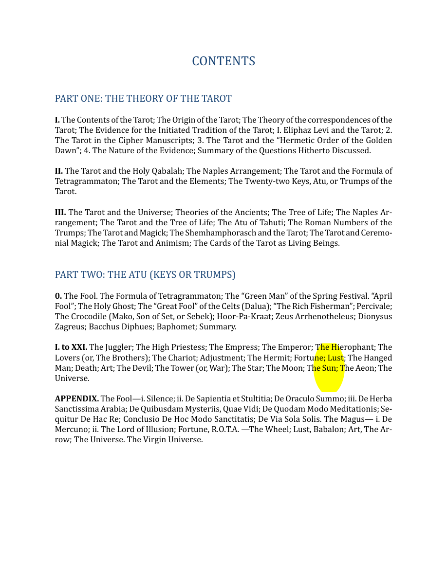 Original scan of The Book of Thoth, PDF page 6