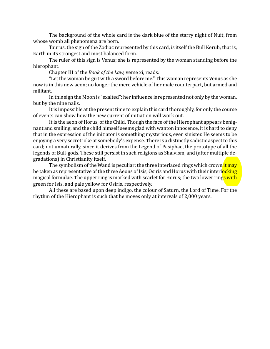 Original scan of The Book of Thoth, PDF page 70