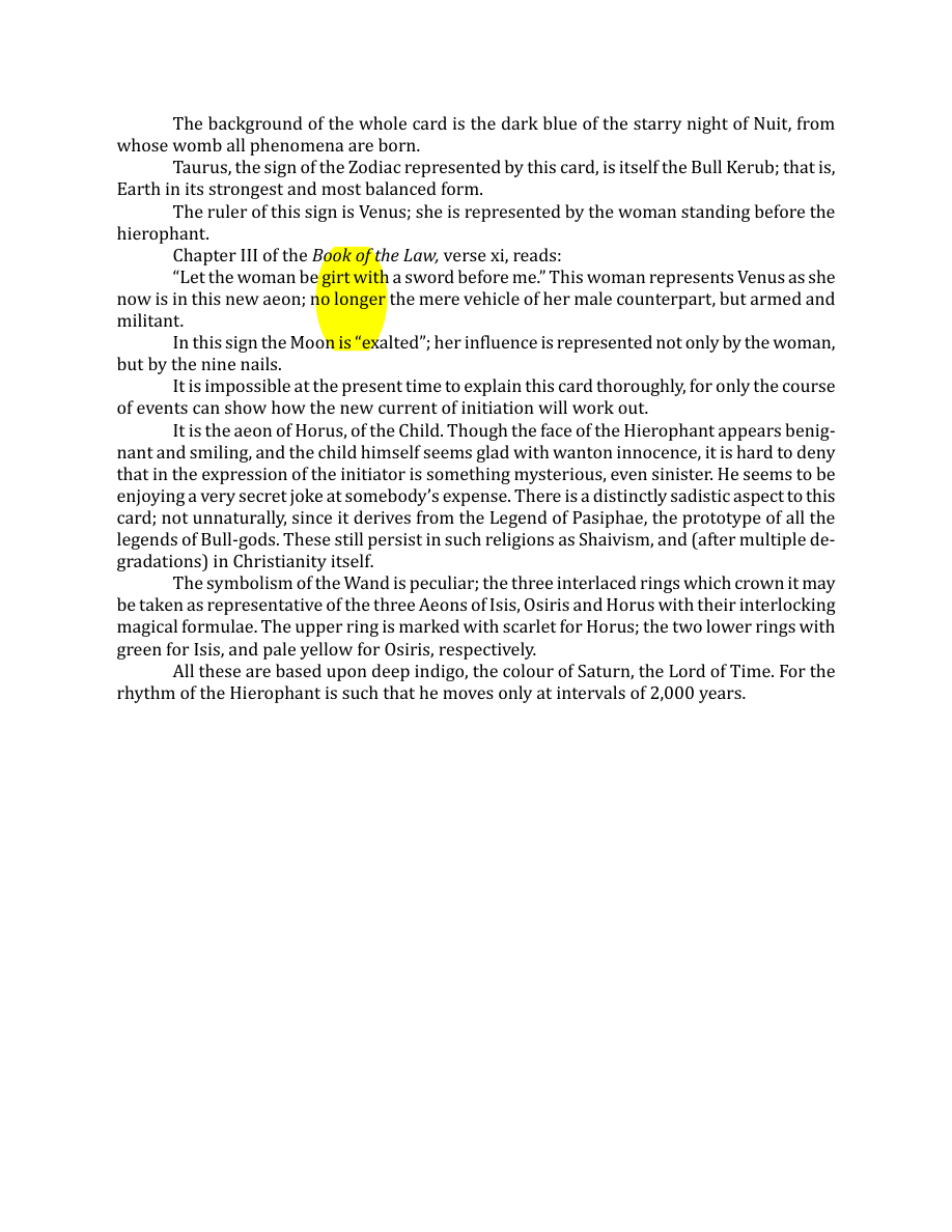 Original scan of The Book of Thoth, PDF page 70