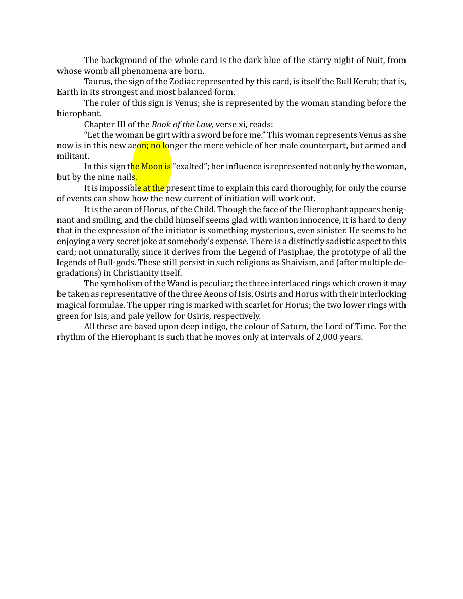 Original scan of The Book of Thoth, PDF page 70