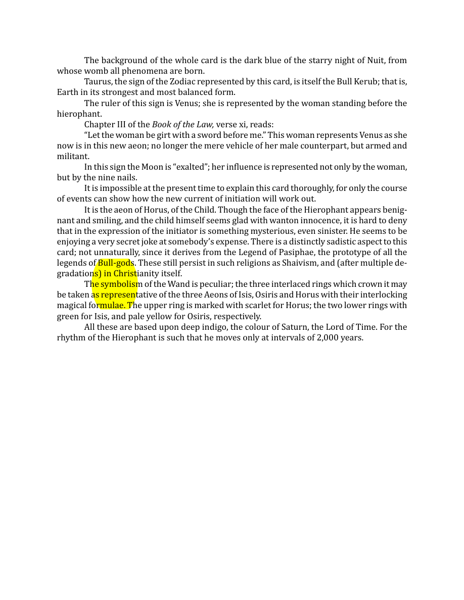Original scan of The Book of Thoth, PDF page 70