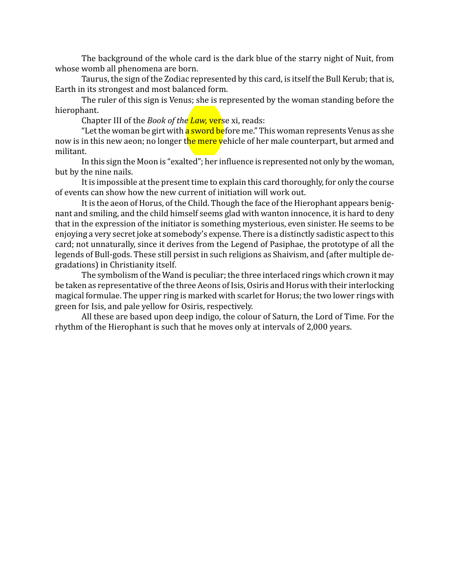 Original scan of The Book of Thoth, PDF page 70