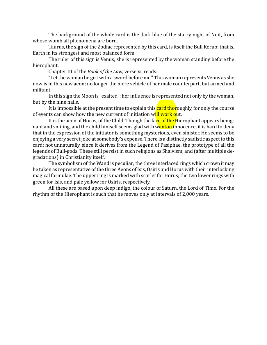 Original scan of The Book of Thoth, PDF page 70