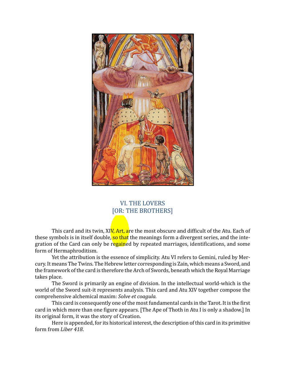 Original scan of The Book of Thoth, PDF page 71