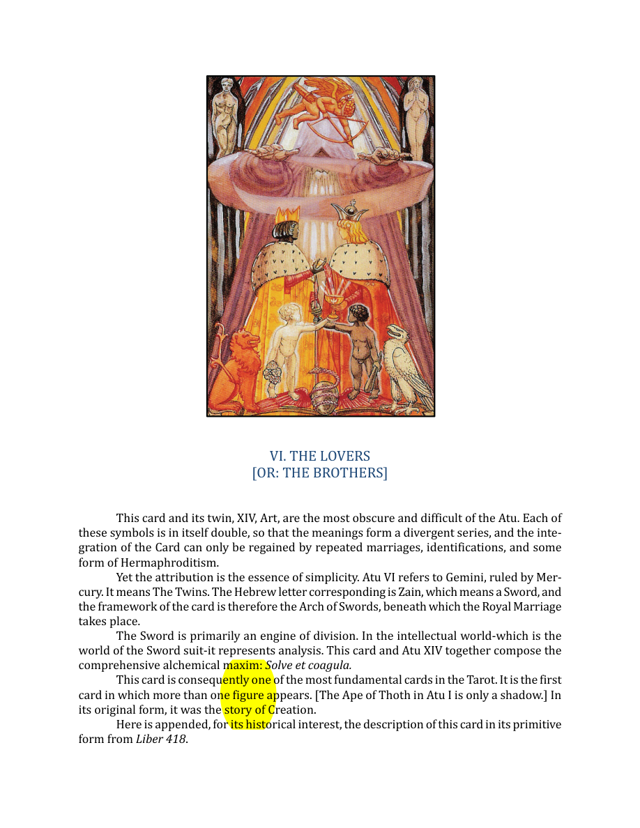 Original scan of The Book of Thoth, PDF page 71