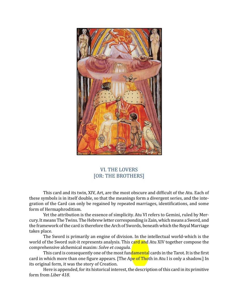 Original scan of The Book of Thoth, PDF page 71