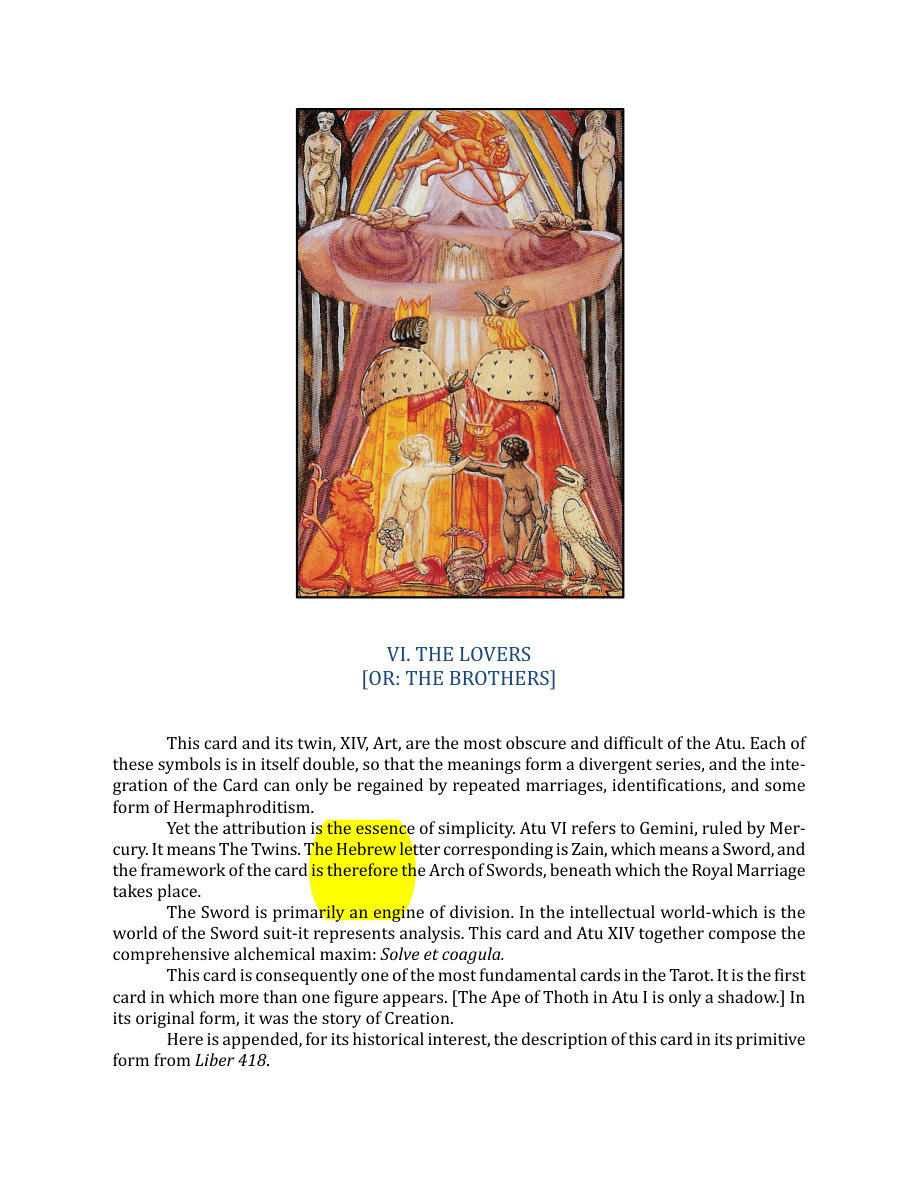 Original scan of The Book of Thoth, PDF page 71