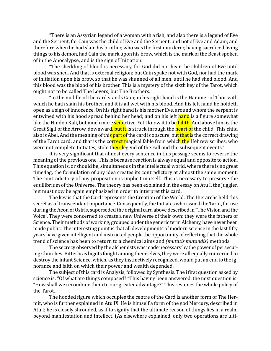 Original scan of The Book of Thoth, PDF page 72