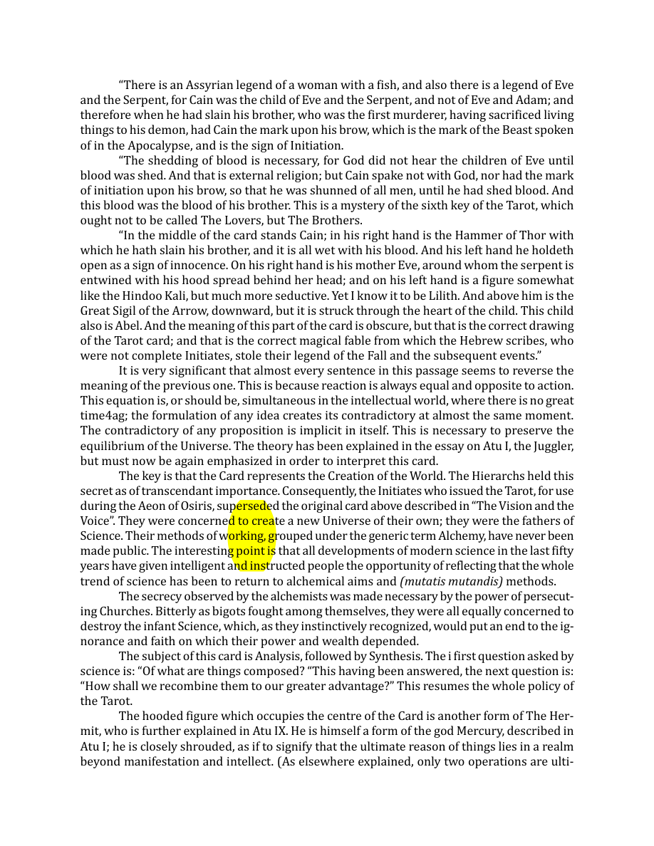 Original scan of The Book of Thoth, PDF page 72