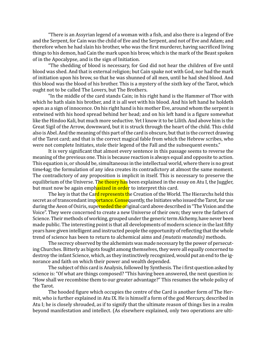 Original scan of The Book of Thoth, PDF page 72