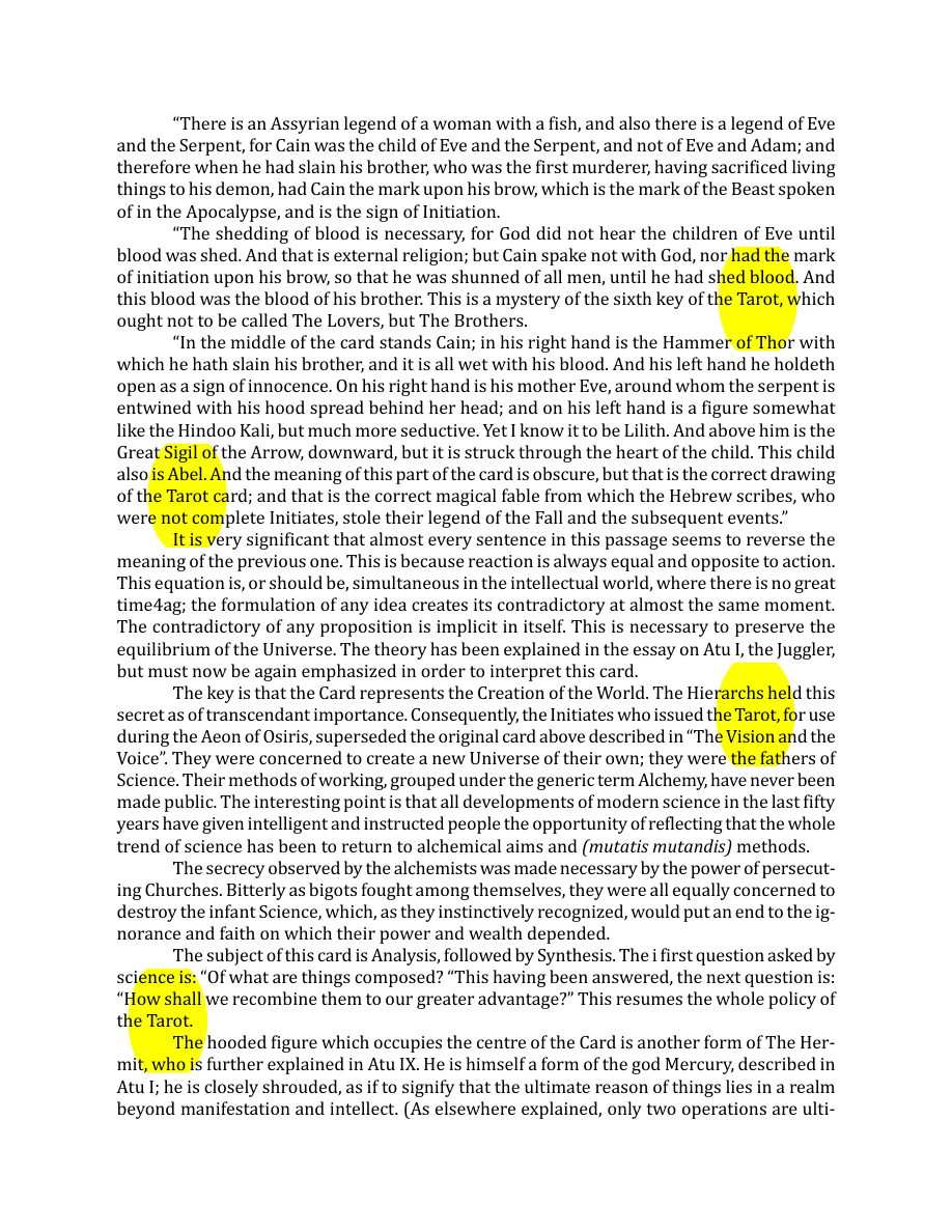Original scan of The Book of Thoth, PDF page 72