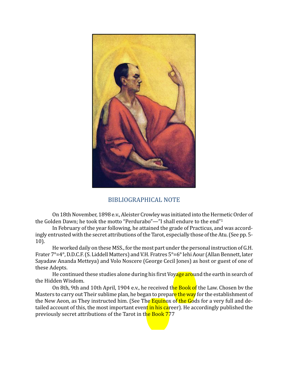 Original scan of The Book of Thoth, PDF page 9