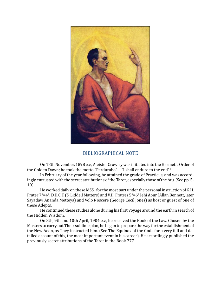 Original scan of The Book of Thoth, PDF page 9