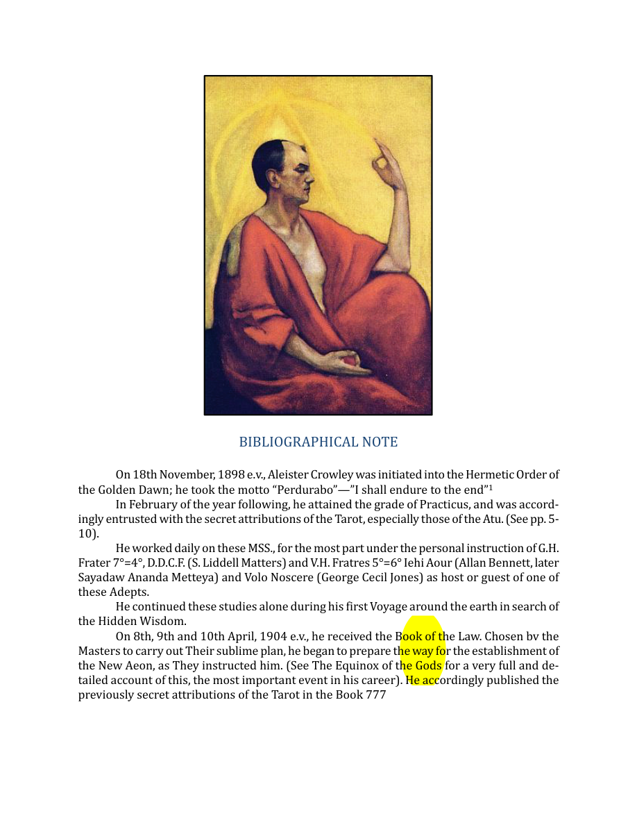 Original scan of The Book of Thoth, PDF page 9