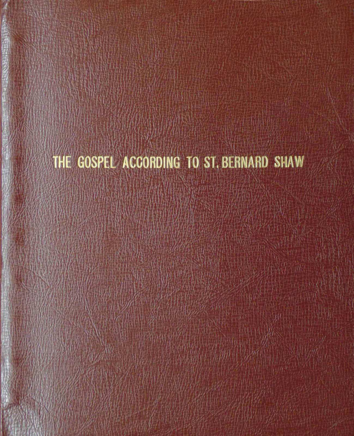 Original scan of The Gospel According to St. Bernard Shaw, PDF page 1