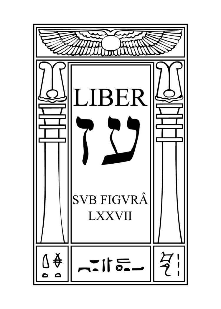 Original scan of Liber OZ, PDF page 1