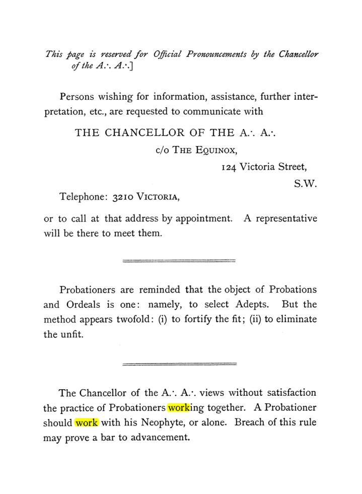 Original scan of The Equinox (Volume I, Number III), PDF page 10