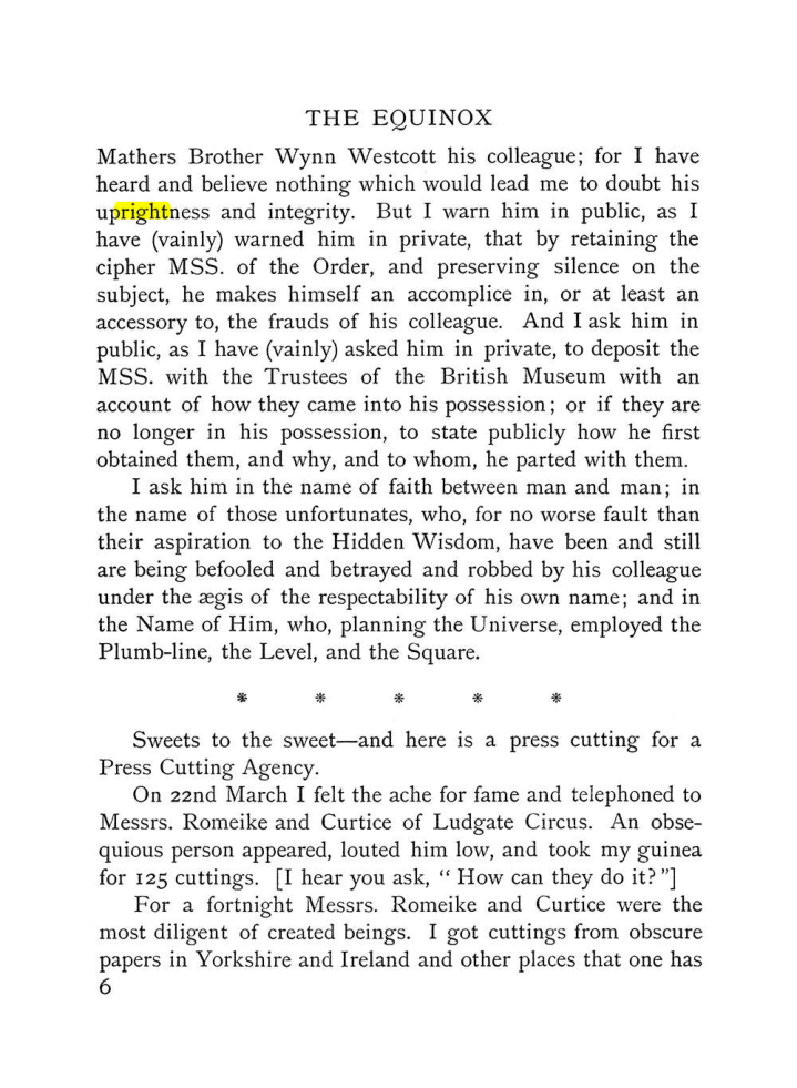 Original scan of The Equinox (Volume I, Number III), PDF page 16