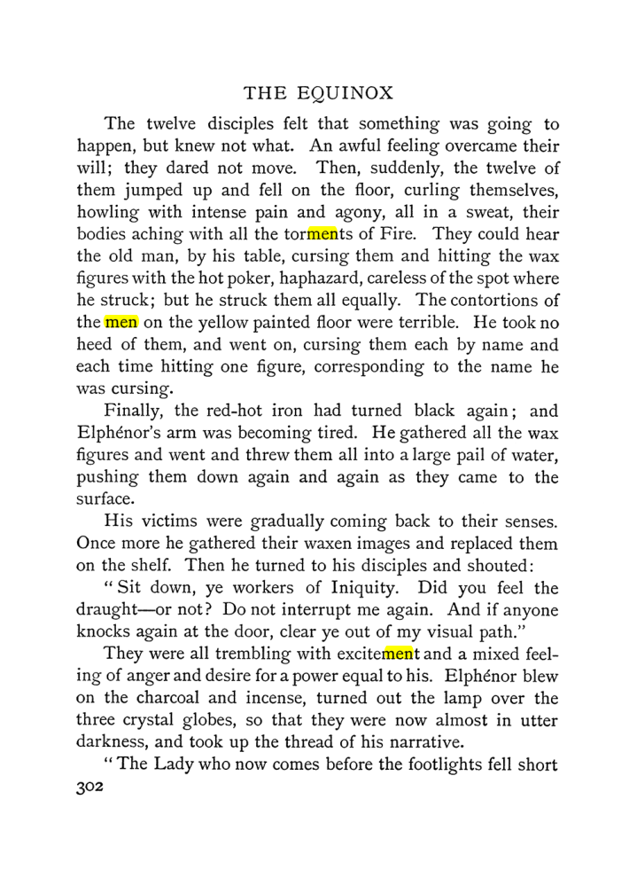 Original scan of The Equinox (Volume I, Number III), PDF page 320