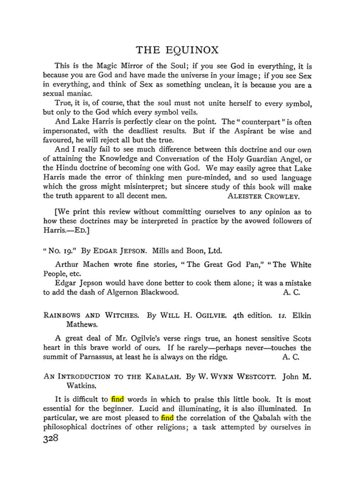 Original scan of The Equinox (Volume I, Number III), PDF page 346