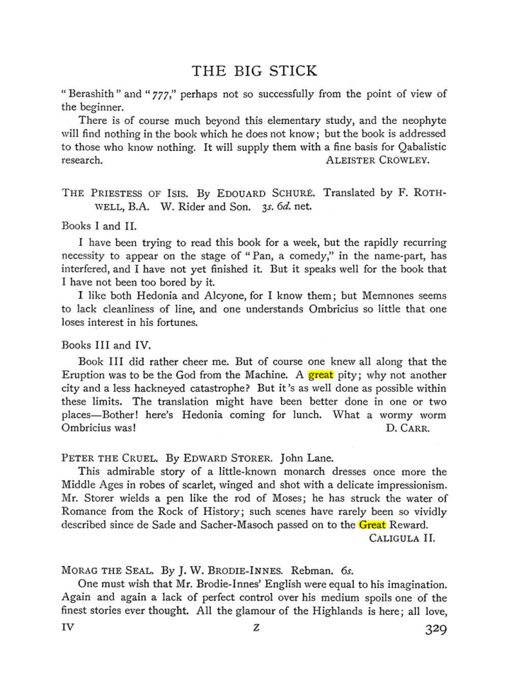 Original scan of The Equinox (Volume I, Number III), PDF page 347