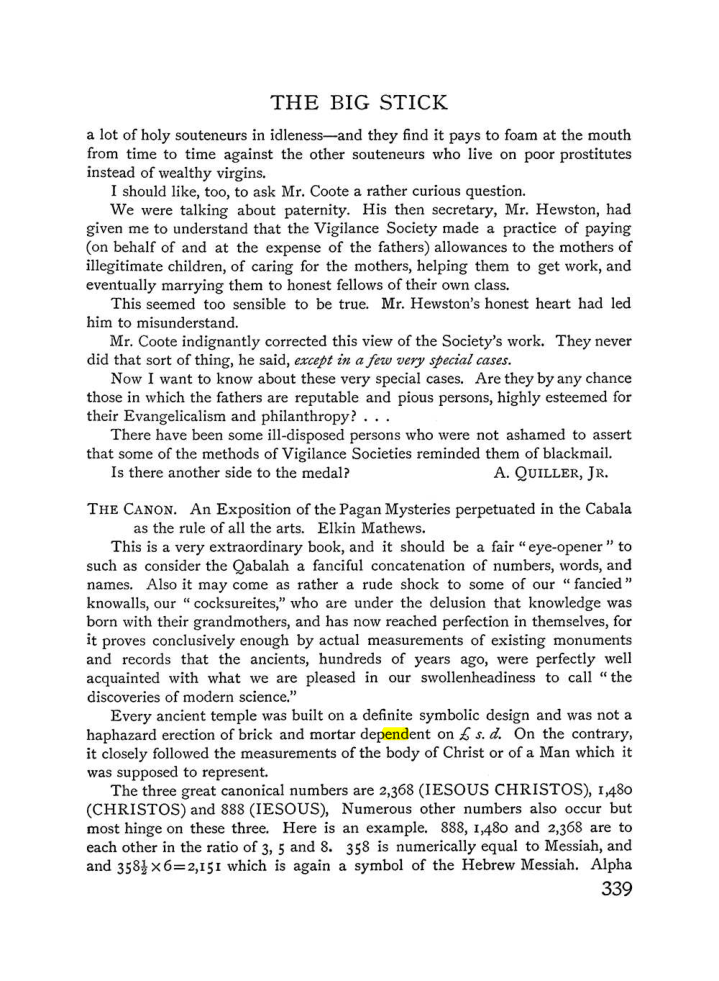 Original scan of The Equinox (Volume I, Number III), PDF page 357