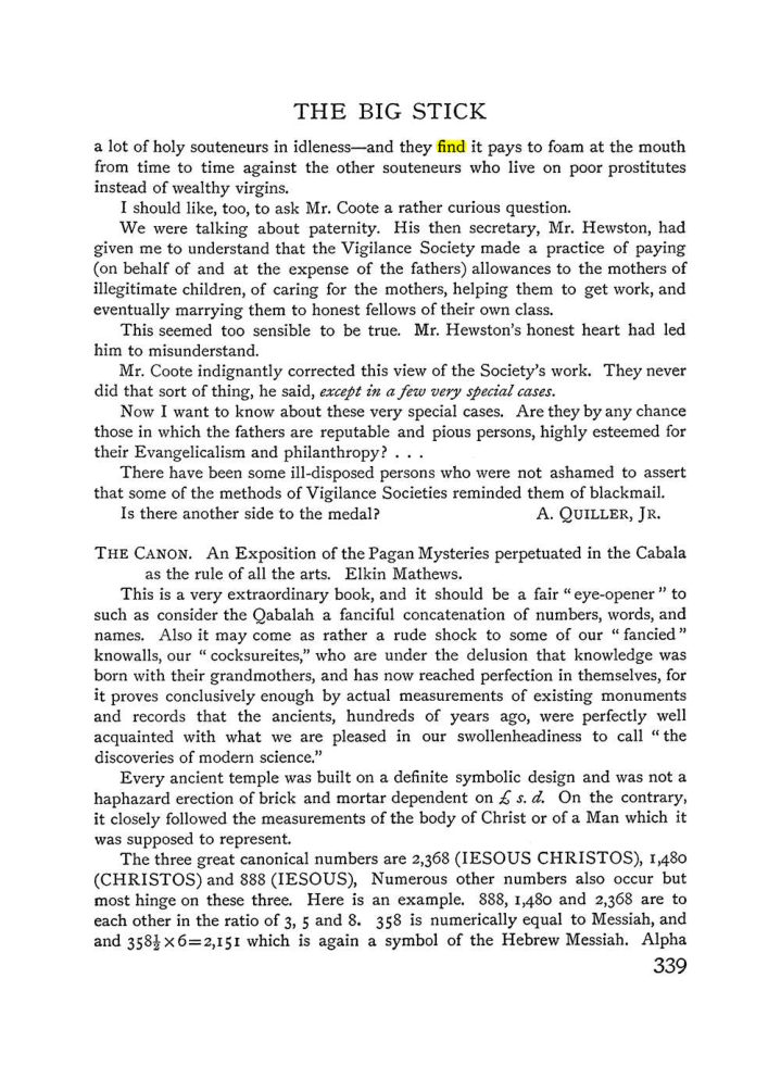 Original scan of The Equinox (Volume I, Number III), PDF page 357