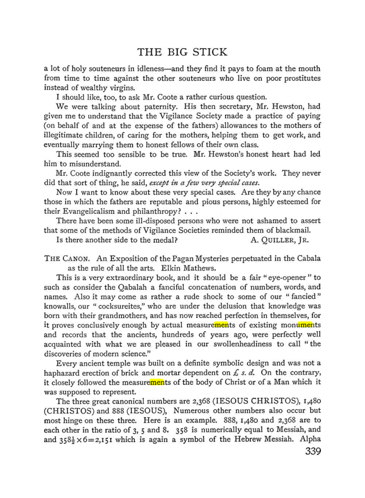 Original scan of The Equinox (Volume I, Number III), PDF page 357