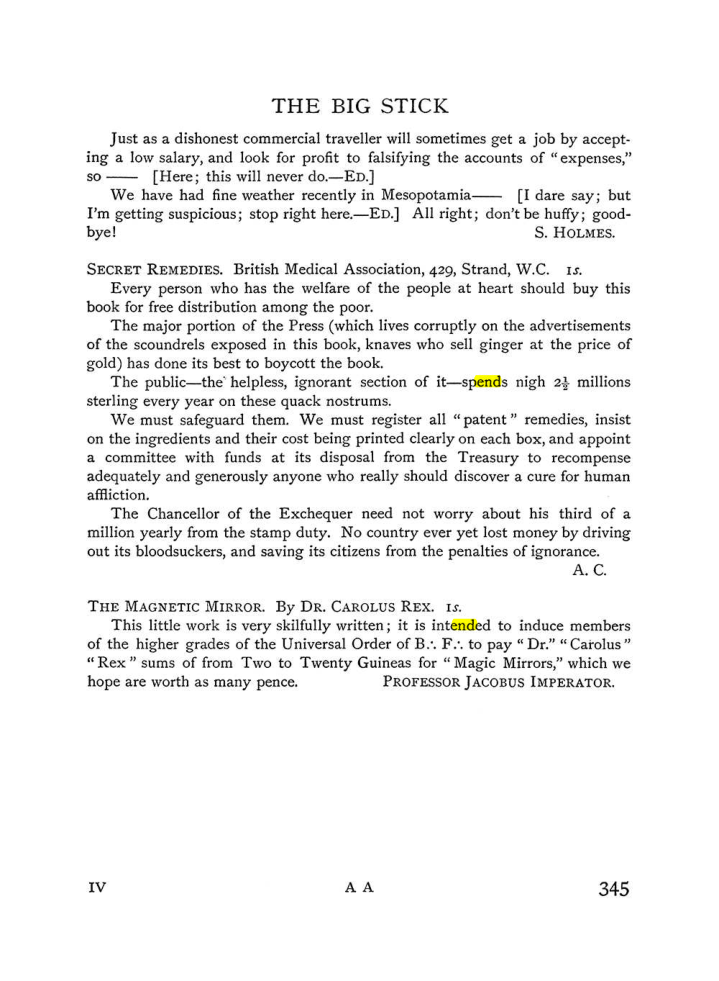 Original scan of The Equinox (Volume I, Number III), PDF page 363