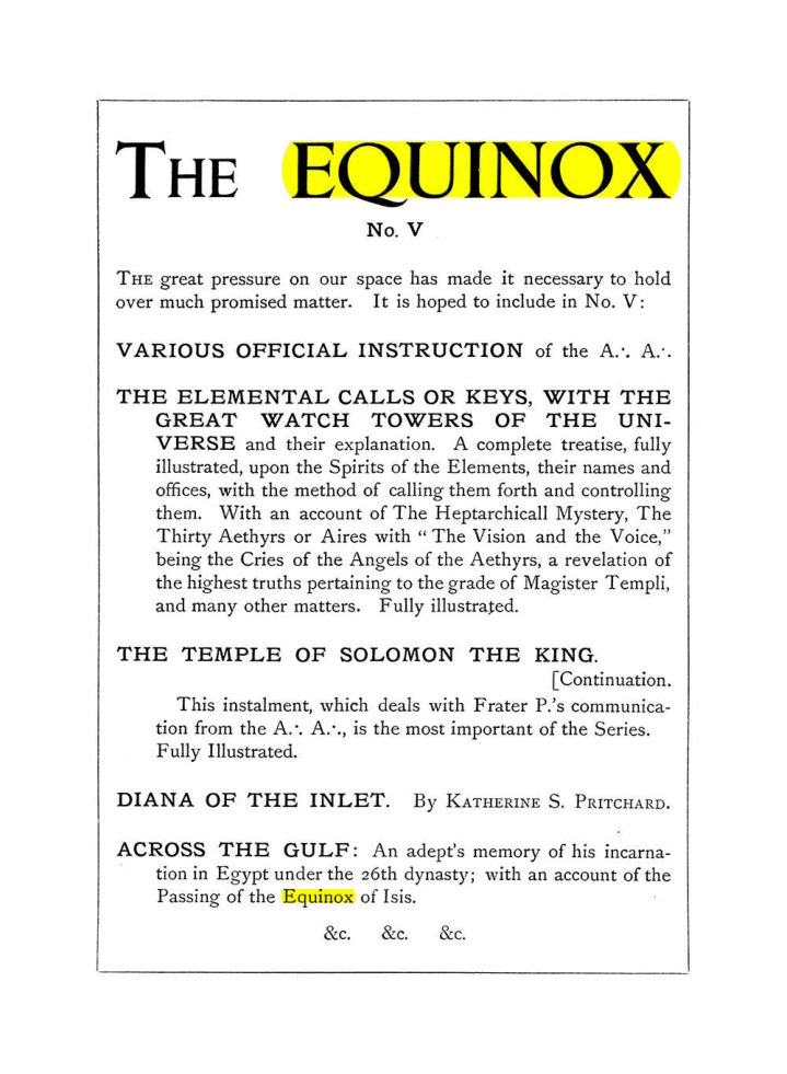 Original scan of The Equinox (Volume I, Number III), PDF page 490