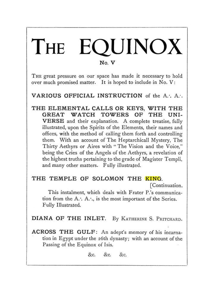 Original scan of The Equinox (Volume I, Number III), PDF page 490