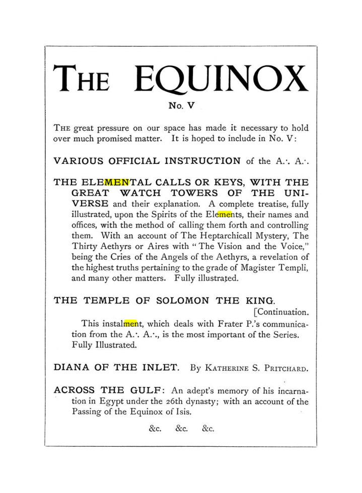 Original scan of The Equinox (Volume I, Number III), PDF page 490