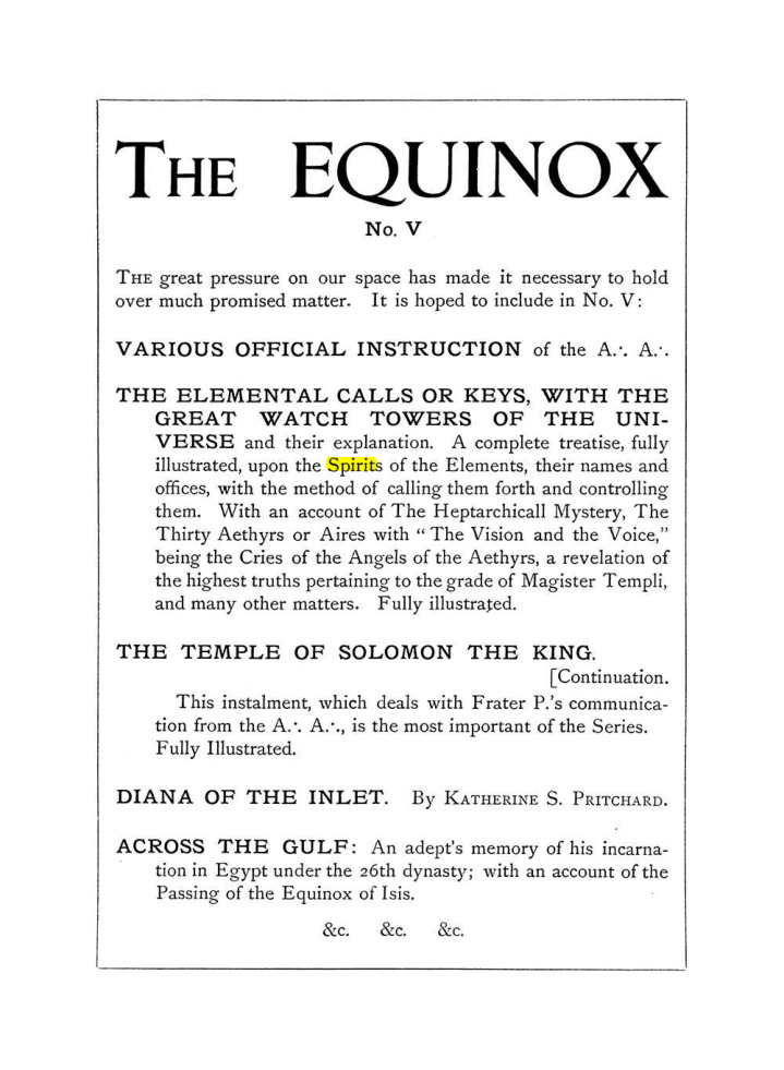 Original scan of The Equinox (Volume I, Number III), PDF page 490