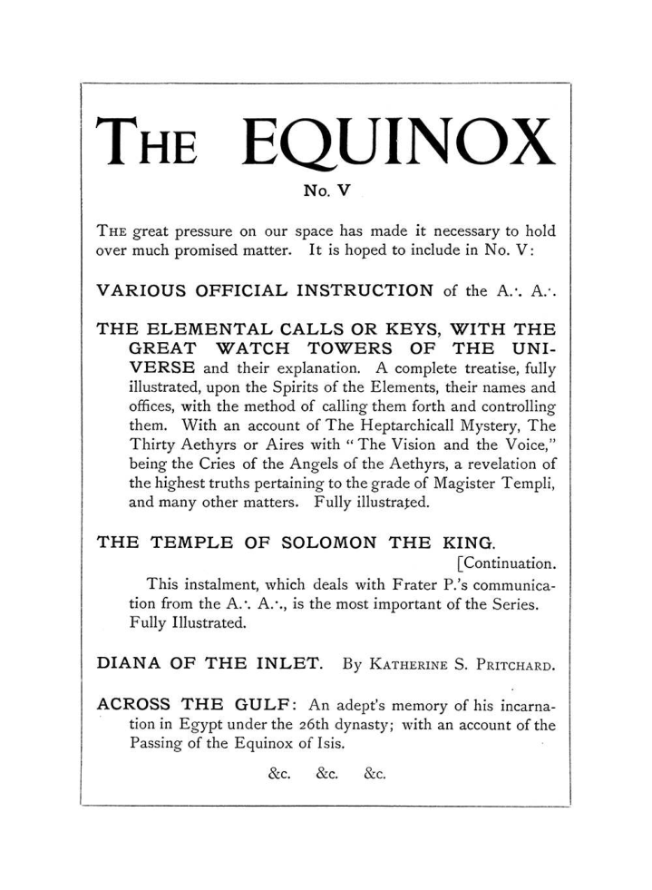 Original scan of The Equinox (Volume I, Number III), PDF page 490