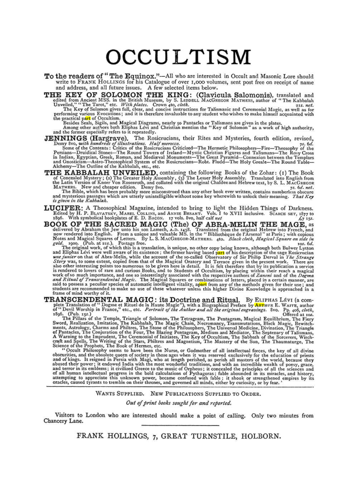 Original scan of The Equinox (Volume I, Number III), PDF page 498