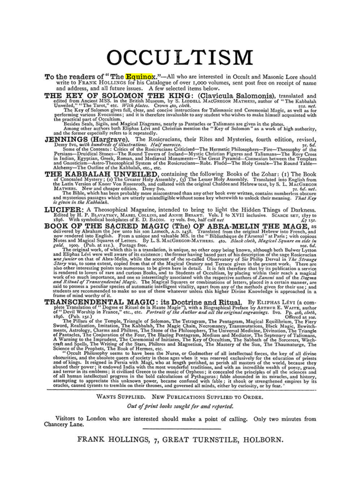 Original scan of The Equinox (Volume I, Number III), PDF page 498
