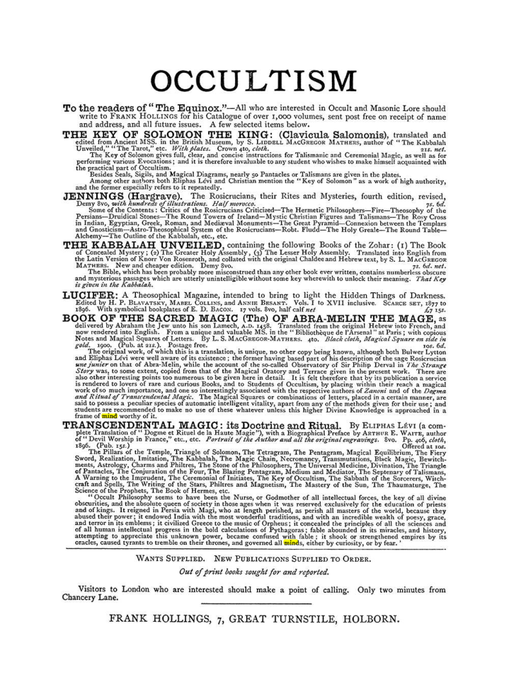 Original scan of The Equinox (Volume I, Number III), PDF page 498