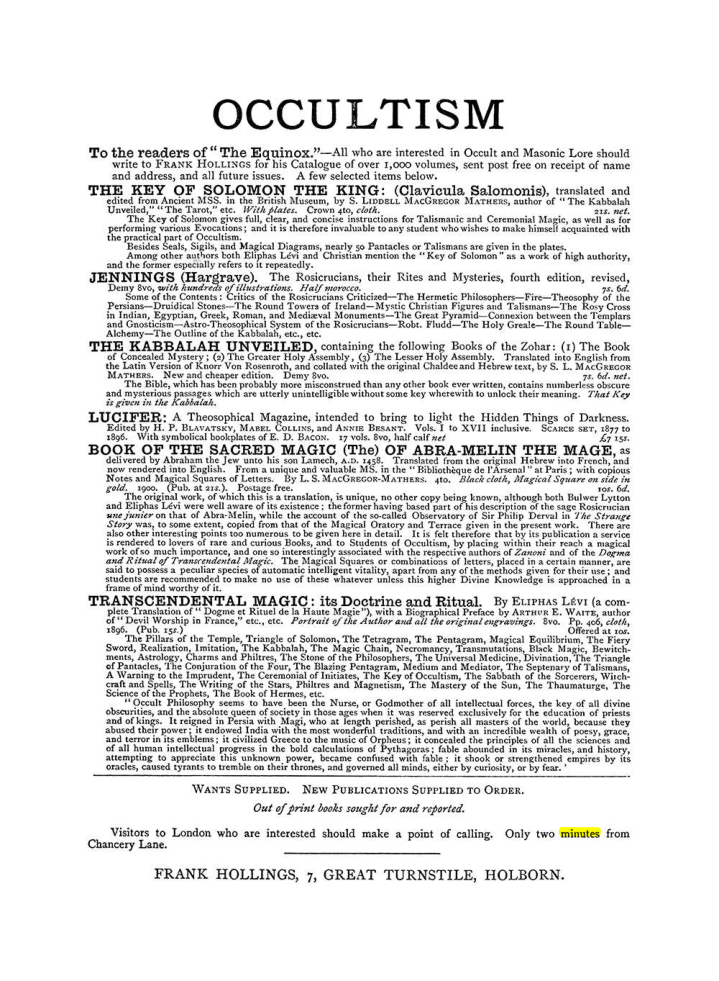 Original scan of The Equinox (Volume I, Number III), PDF page 498