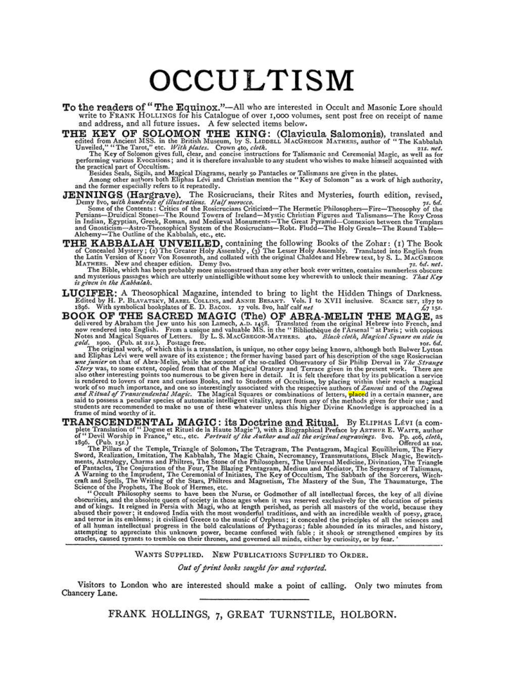 Original scan of The Equinox (Volume I, Number III), PDF page 498