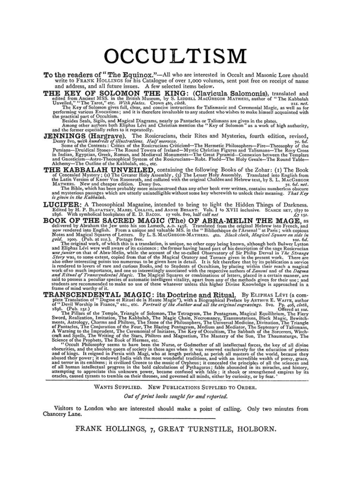 Original scan of The Equinox (Volume I, Number III), PDF page 498
