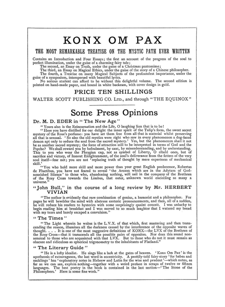 Original scan of The Equinox (Volume I, Number III), PDF page 502